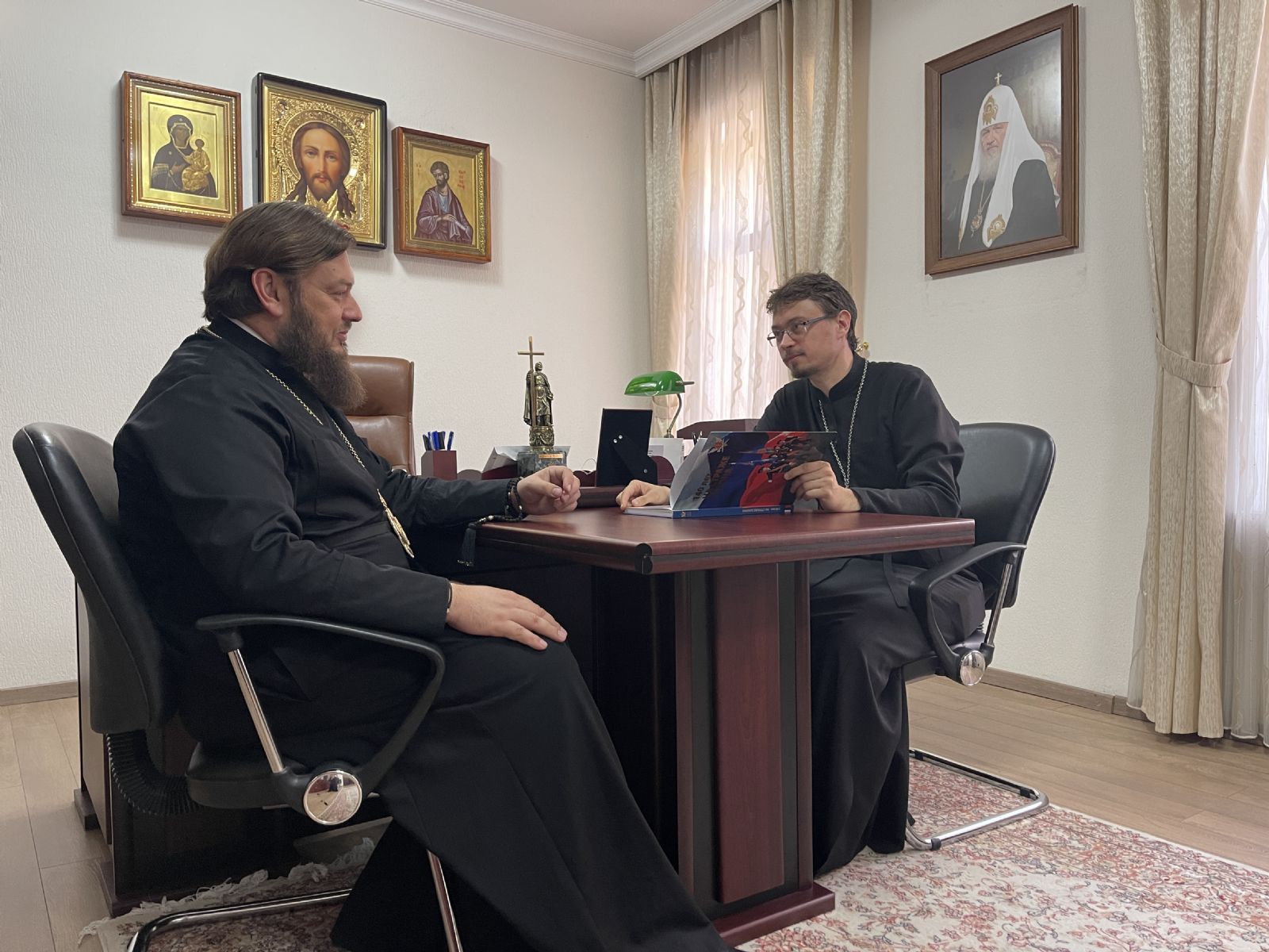 Cостоялась встреча секретаря Бакинской епархии с помощником начальника Управления Федеральной Службы Исполнения Наказаний России по Тульской области по организации работы с верующими