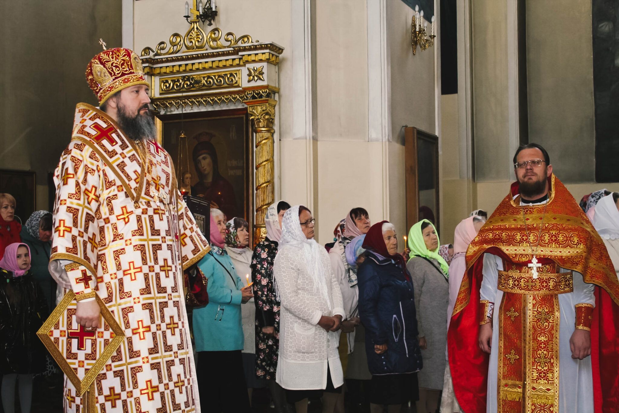 Епископ Балаковский и Николаевский Варфоломей совершил Божественную литургию в Свято-Воскресенском соборном храме Николаевска (Пугачева)