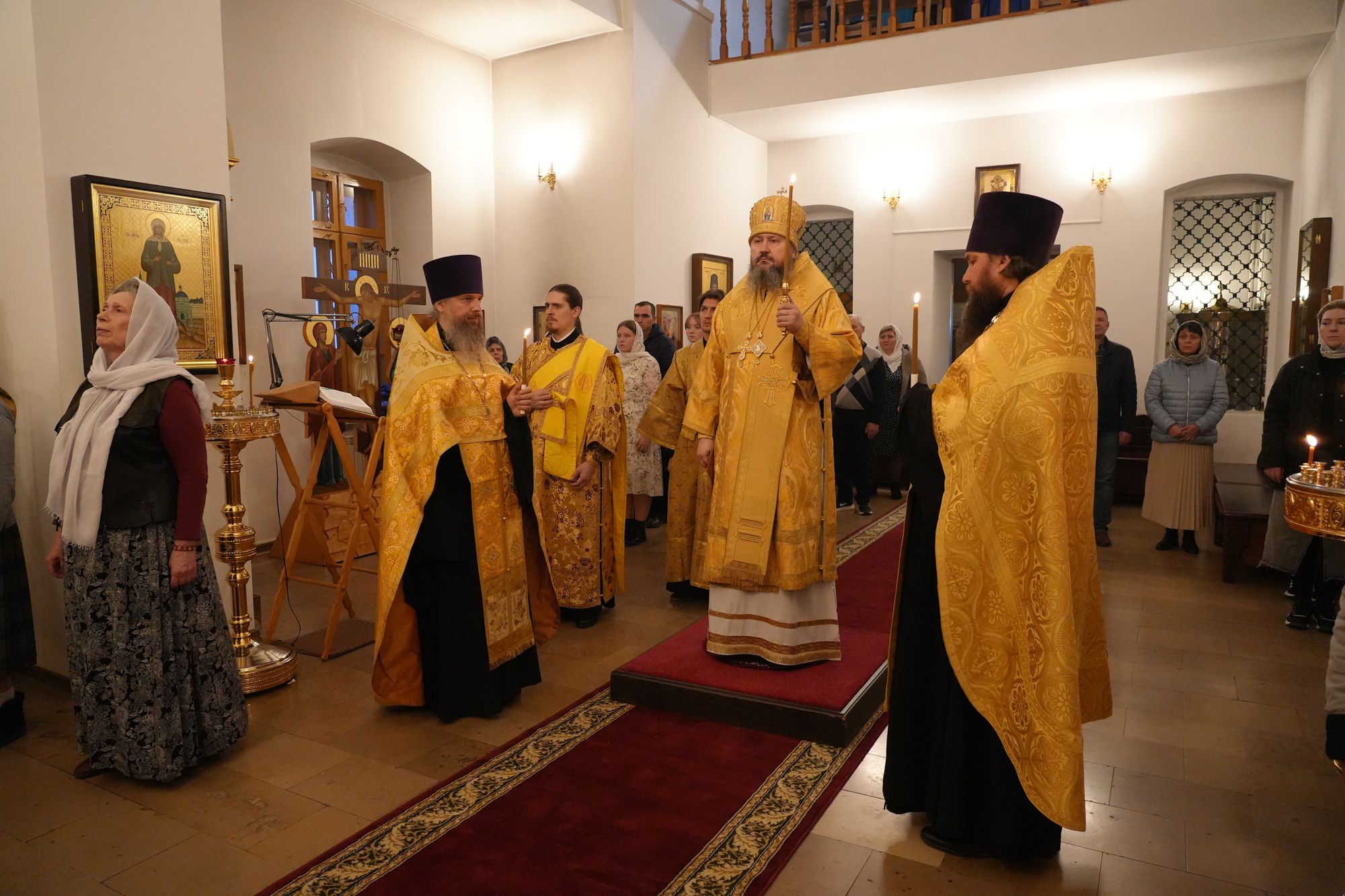 Епископ Варфоломей совершил всенощное бдение в Свято-Никольском женском монастыре п. Монастырский