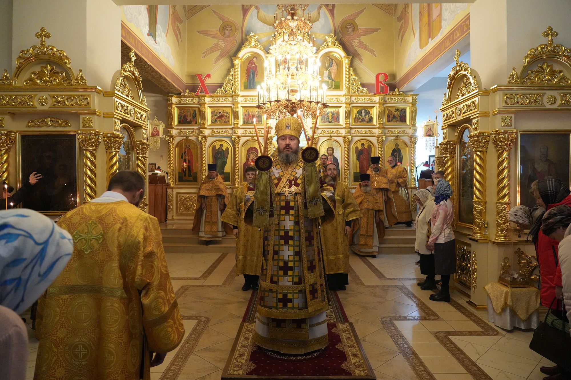 Епископ Варфоломей совершил Божественную литургию в храме апостола Андрея Первозванного г. Маркса