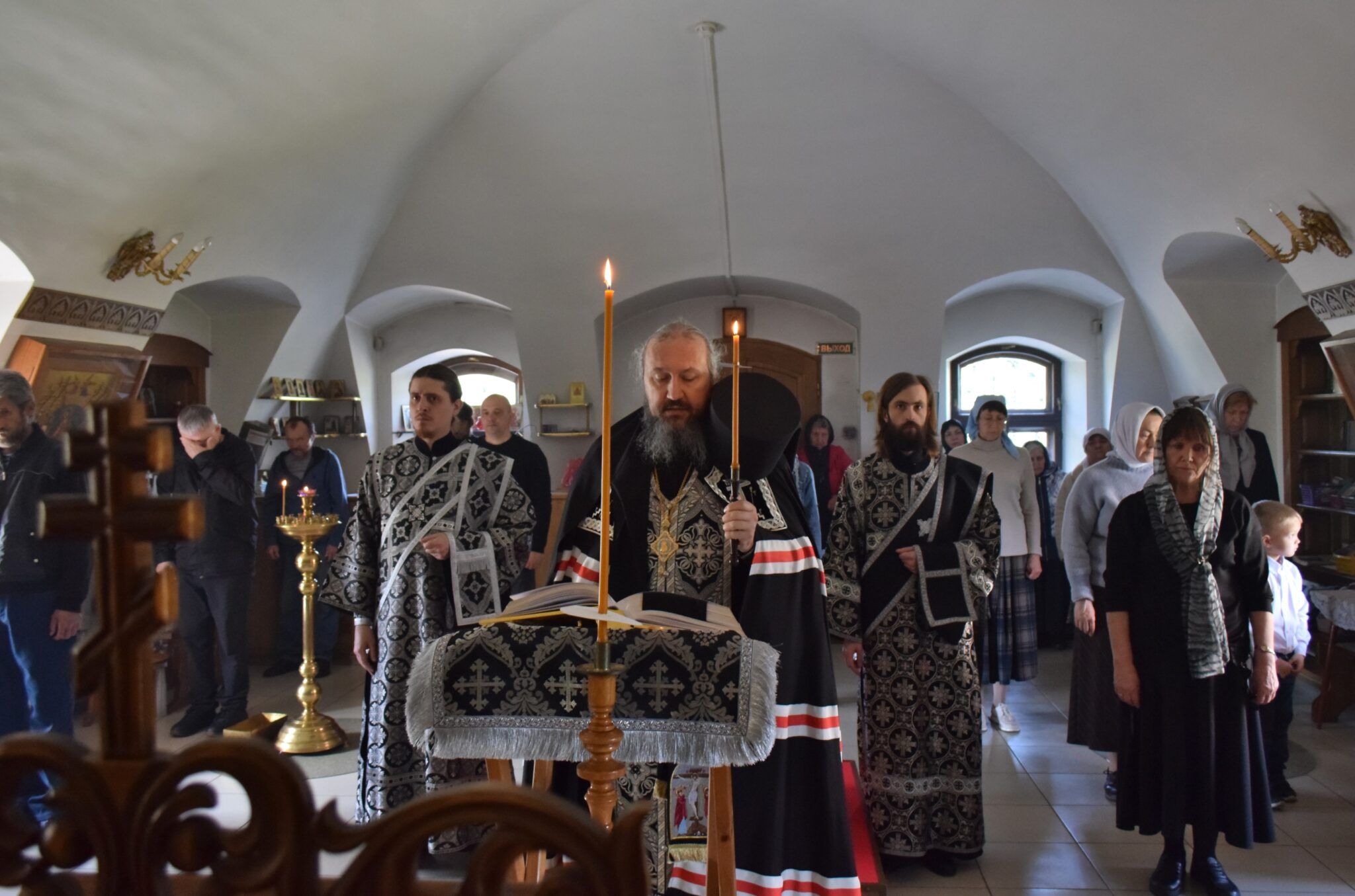 Епископ Варфоломей совершил Литургию Преждеосвященных Даров в Иргизском Воскресенском мужском монастыре с. Криволучье