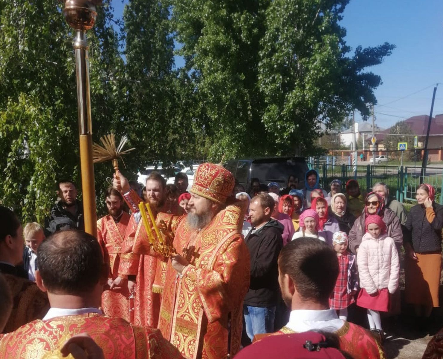 В день престольного праздника епископ Варфоломей совершил Божественную литургию в храме великомученика Георгия Победоносца г. Маркса