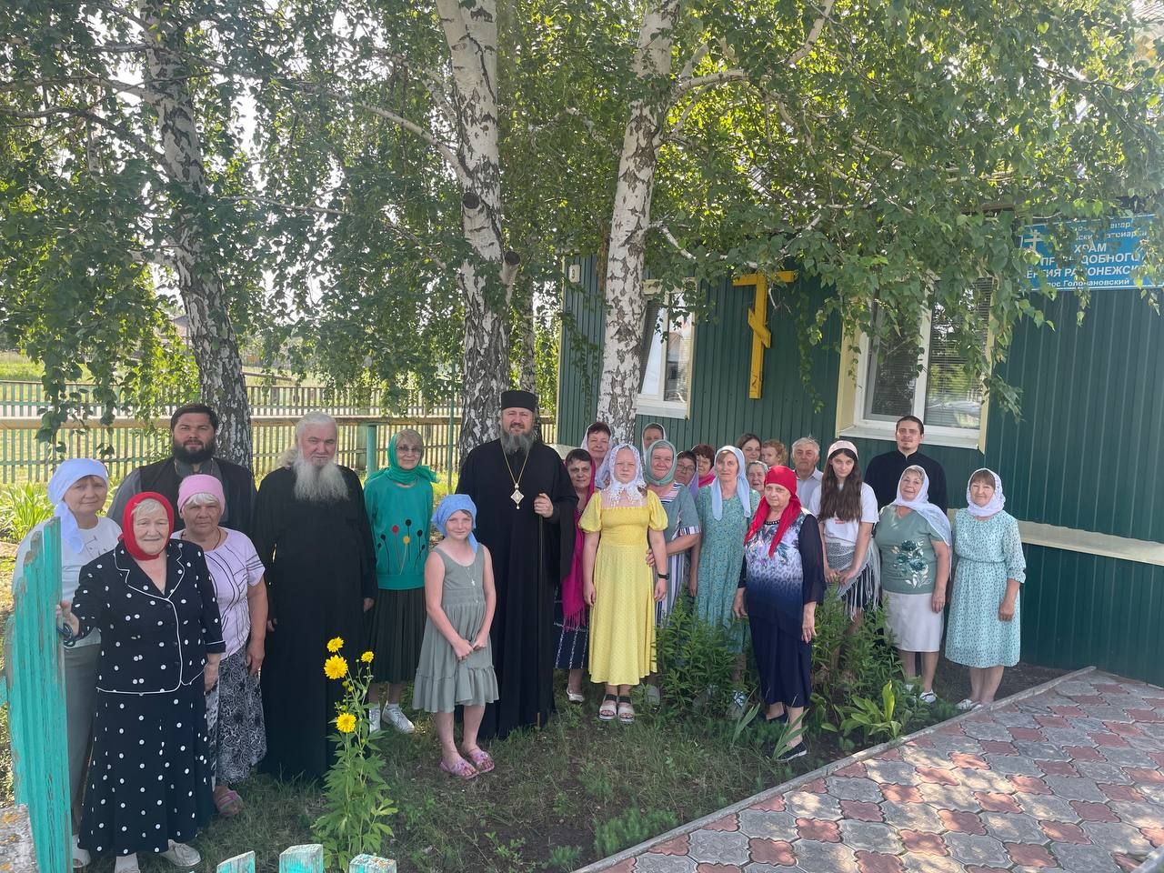 Епископ Варфоломей совершил Божественную литургию в храме преподобного Сергия Радонежского п. Головановский